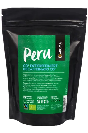 Arabica "Peru" Bio entkoffeiniert gemahlen