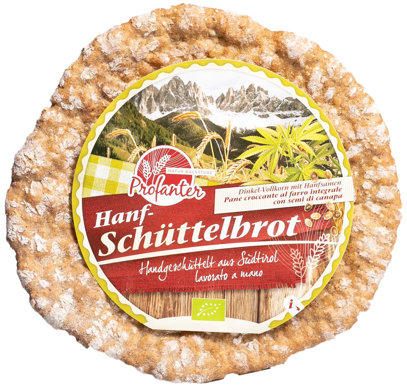 Dinkel-Vollkorn Schüttelbrot mit Hanf