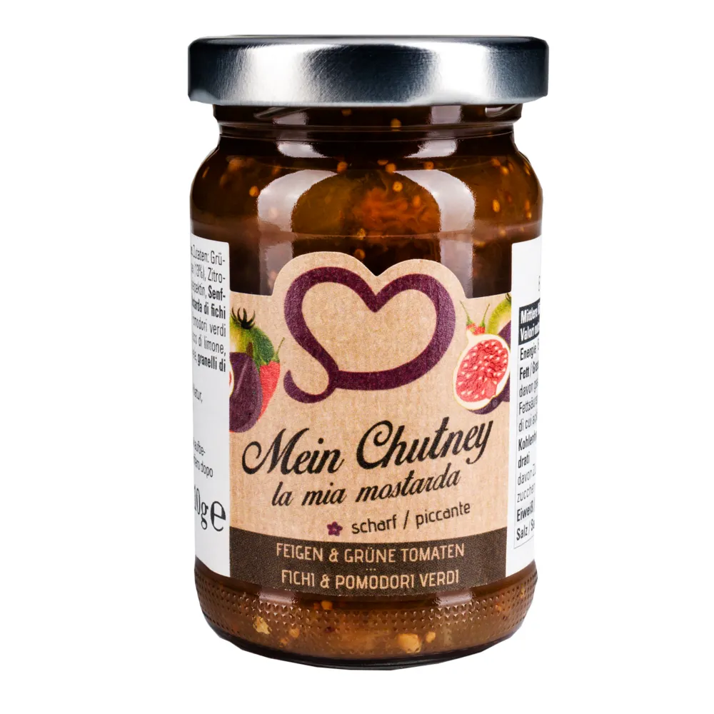 Chutney des Hauses Feige und grüne Tomate