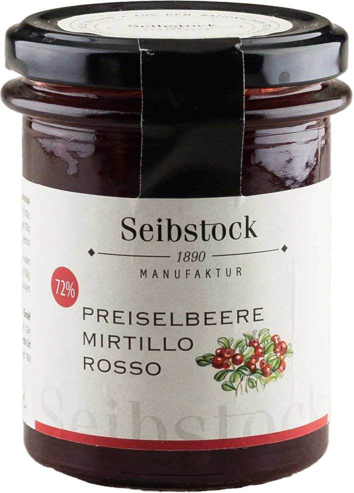 Composta Mirtillo rosso 72% "Seibstock"