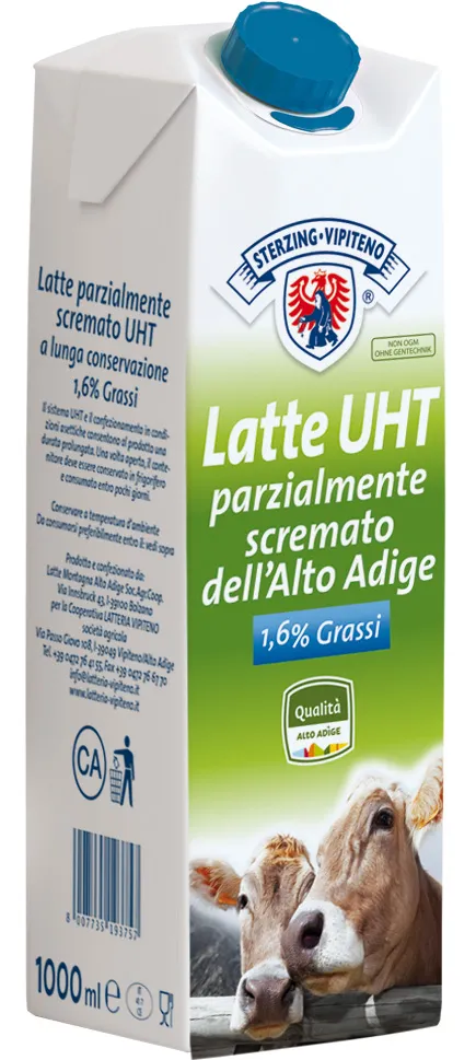 UHT Milch teilentrahmt 1,6% Fett