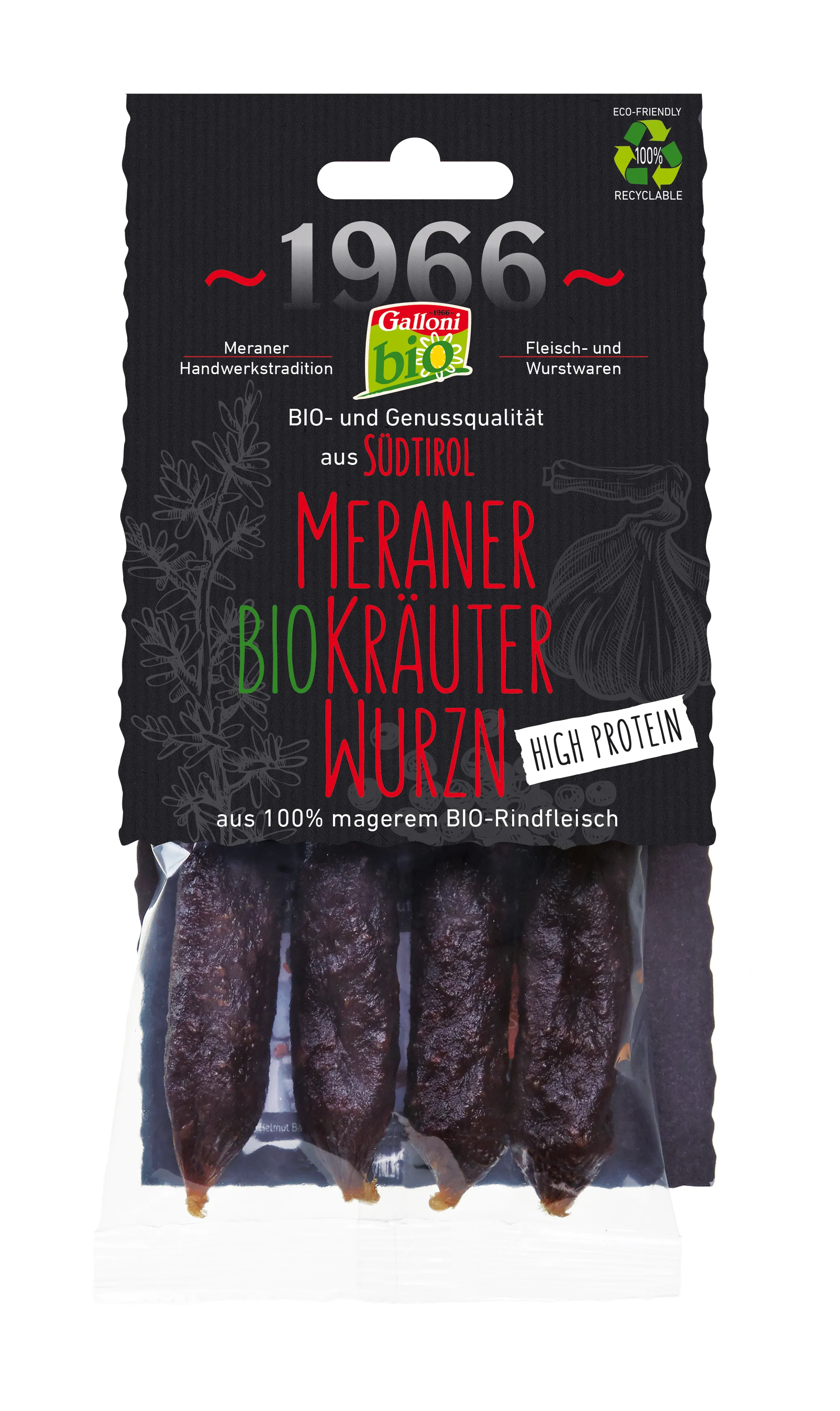 Kräuterwurzen "100% Beef" High Protein Bio