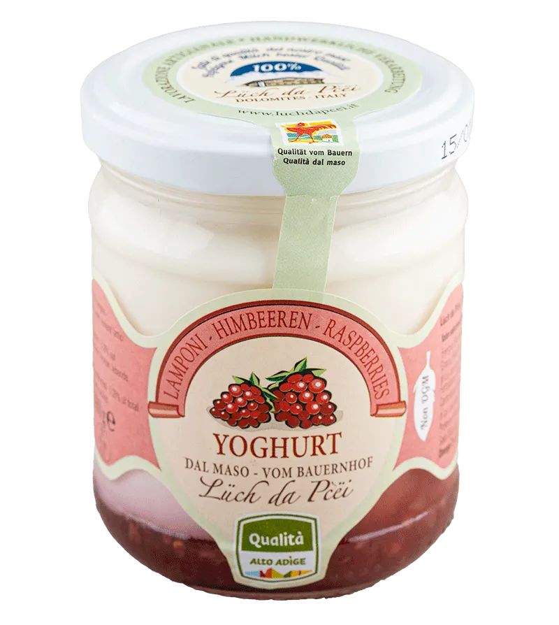 Himbeer-Joghurt vom Bauernhof