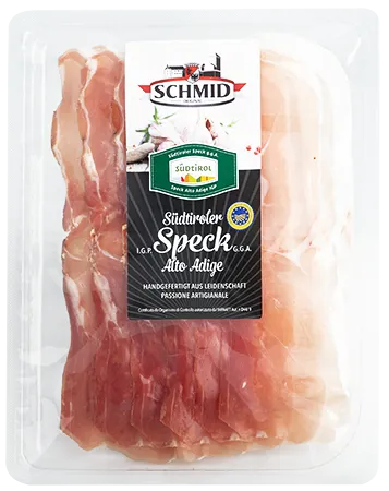 Speck Alto Adige IGP affettato