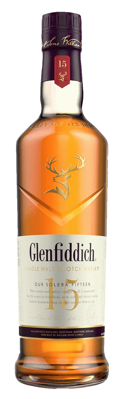 Whisky Single Malt Speyside 15 Y Glenfiddich