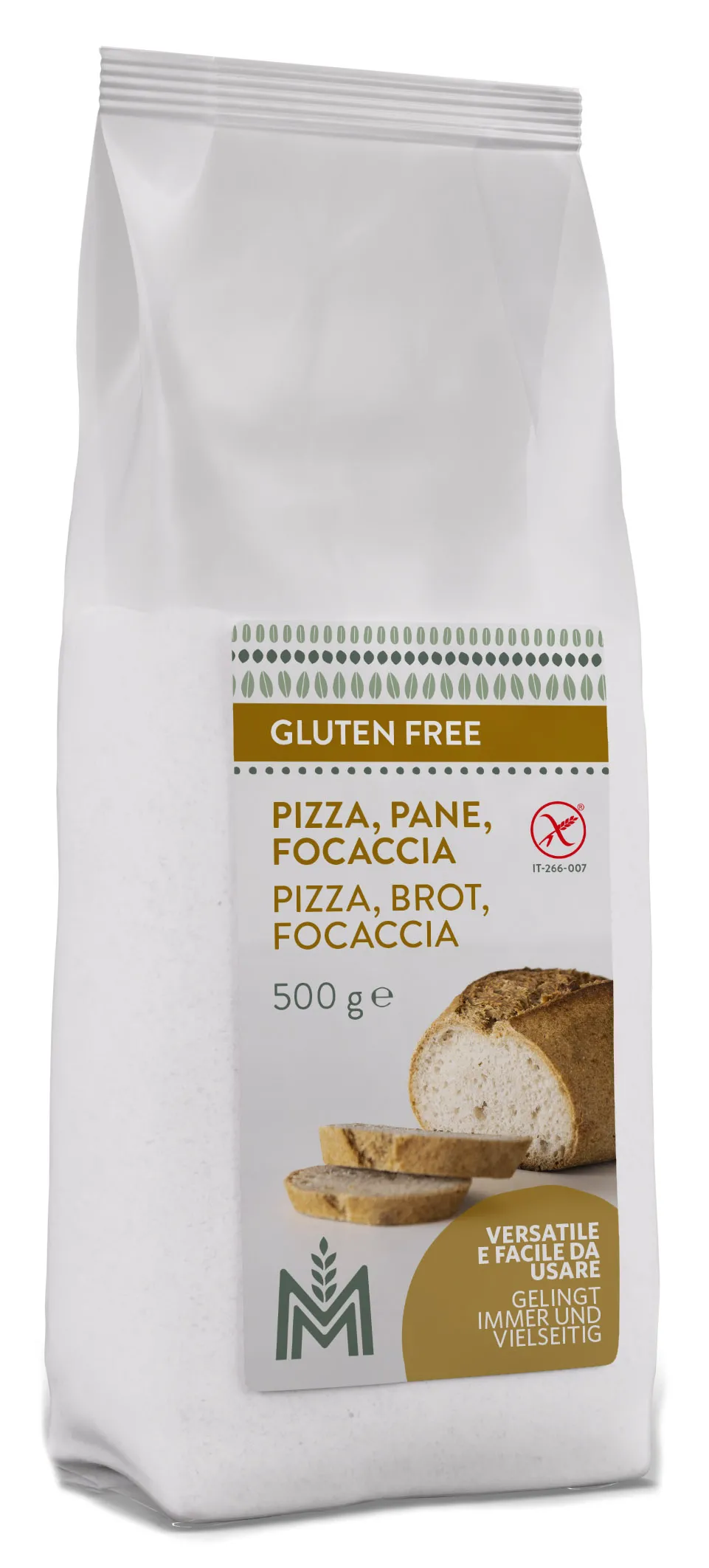 Backmischung Pizza-Brot-Focaccia glutenfrei 