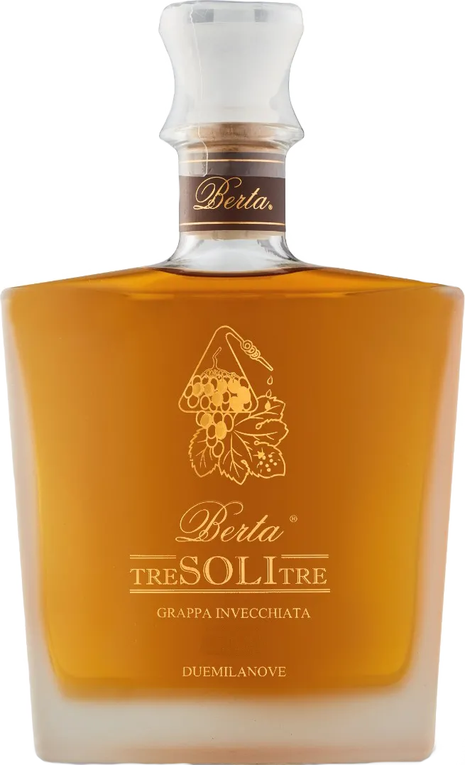 Grappa Tre Soli Tre (Nebbiolo) Berta + Karton 15 2016