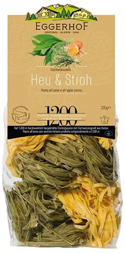 Heu & Stroh mit Bärlauch Fettuccine