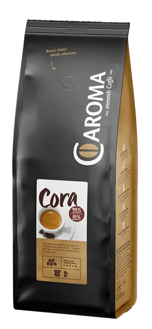 Kaffee 90 % Arabica 10 % Robusta Cora Bohnen 1 kg Caroma