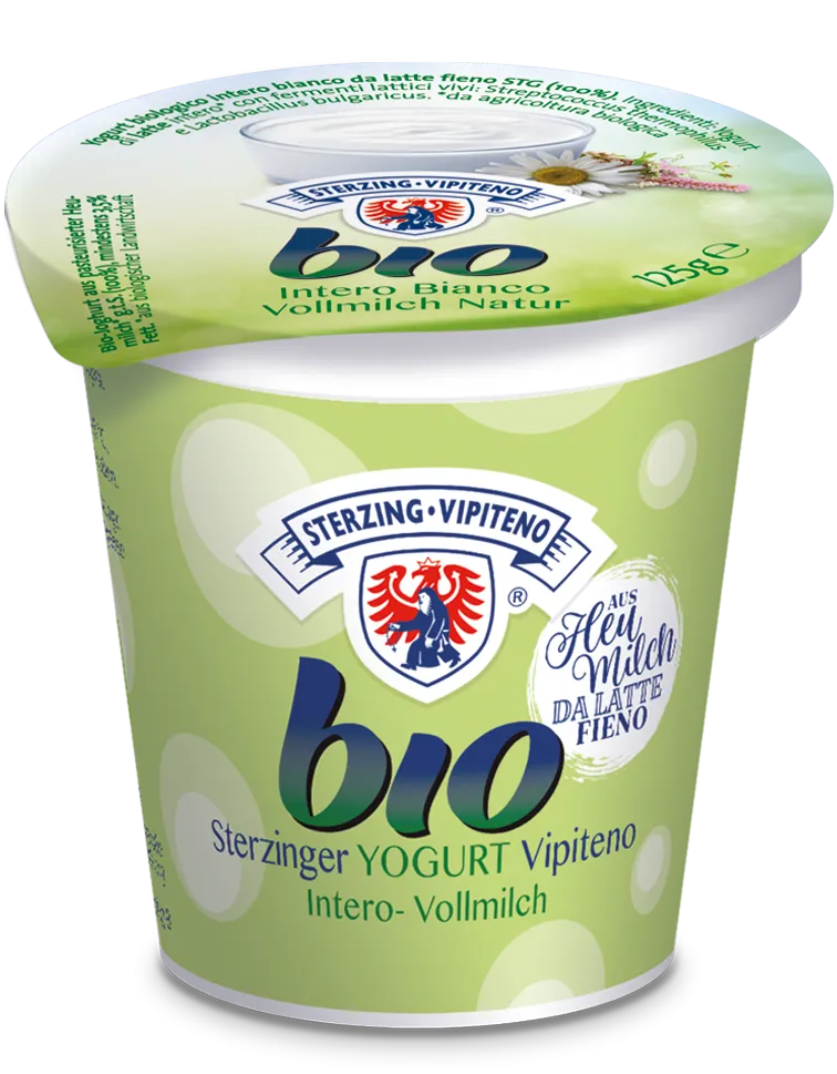 Yogurt intero bianco da latte fieno Bio 125g