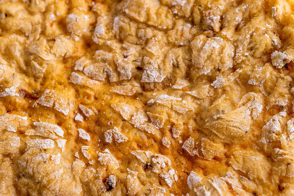 Pane di segale croccante con cipolla 