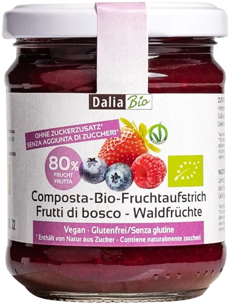 Waldfrüchte Fruchtaufstrich ohne Zuckerzusatz Bio