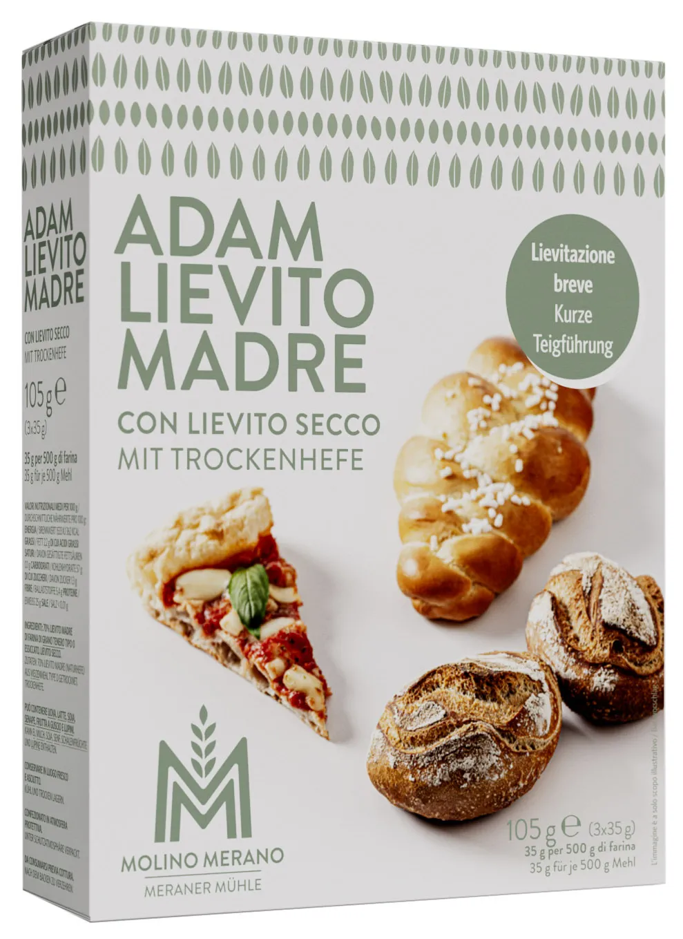 Lievito Madre Naturhefe mit Trockenhefe "ADAM"