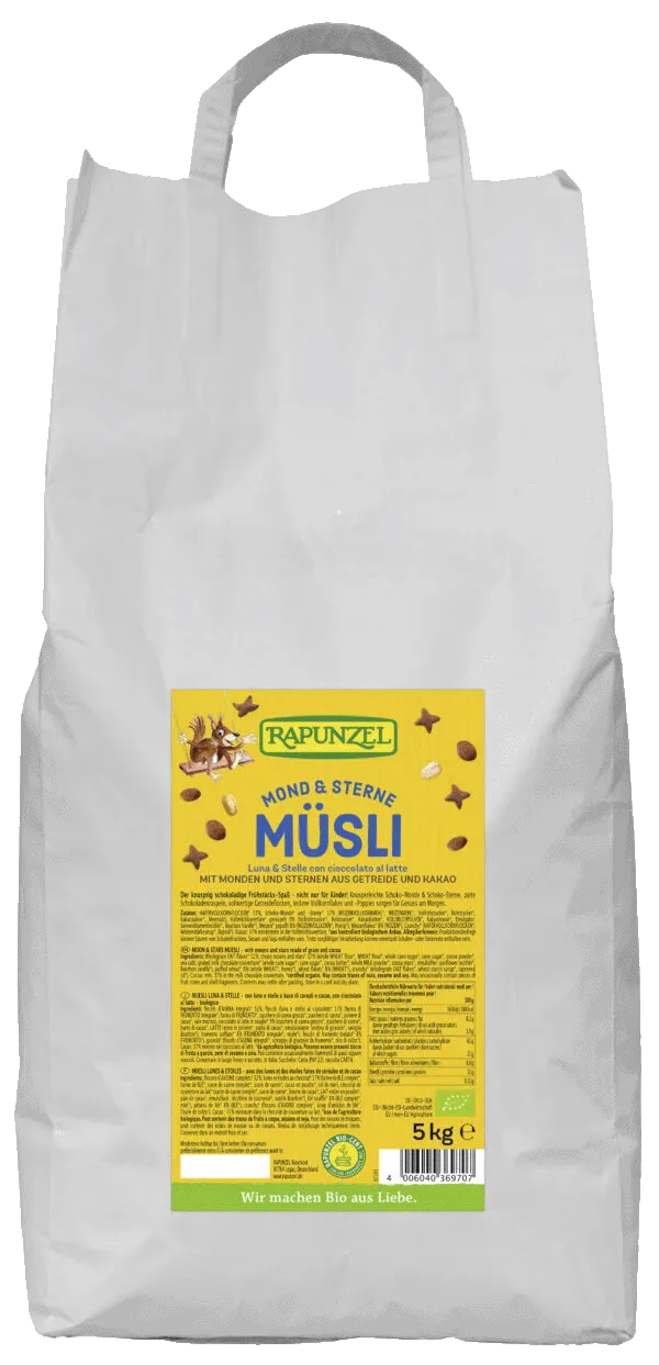 Muesli Luna e Stelle 5kg Rapunzel BIO