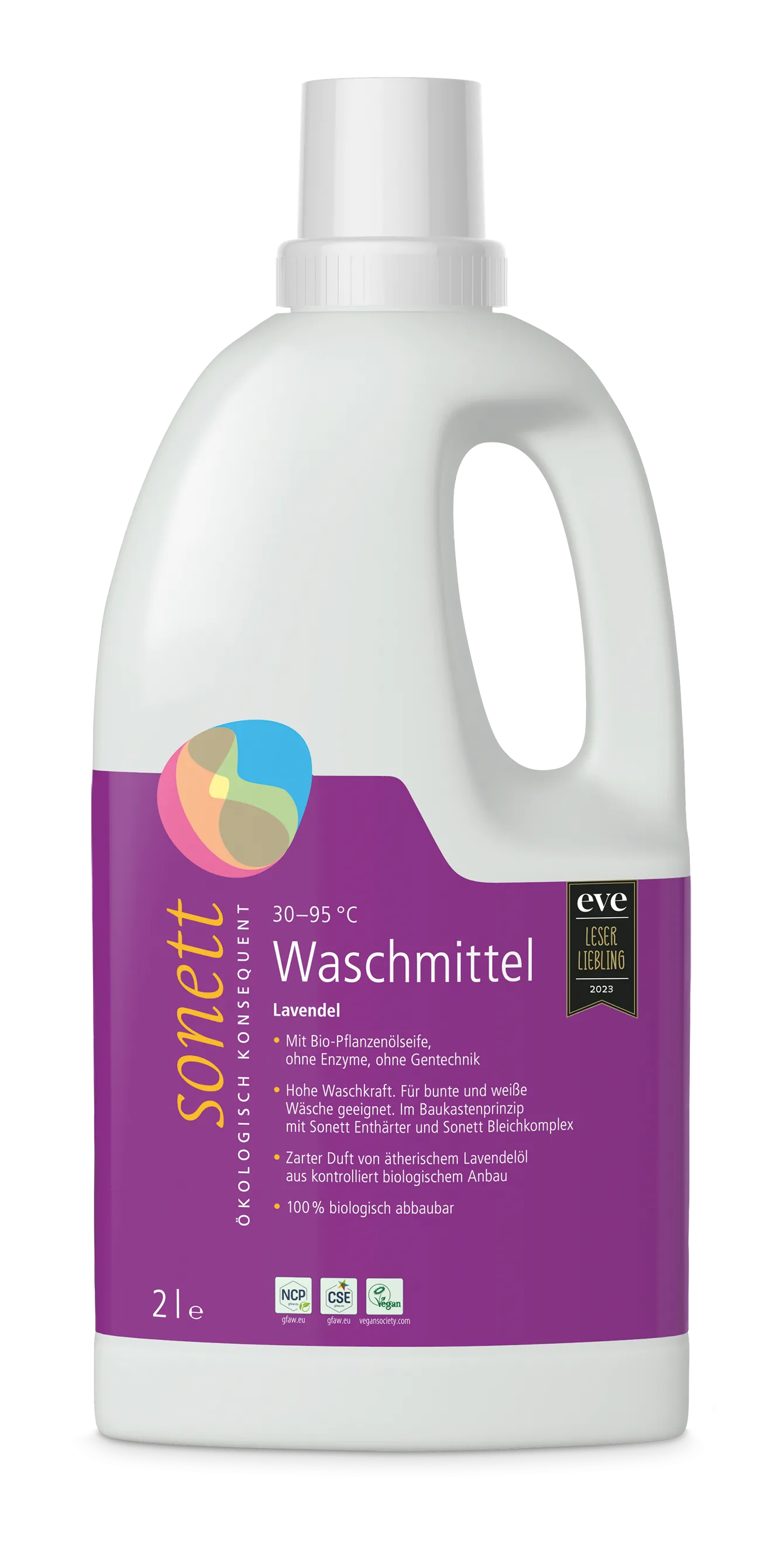 Waschmittel fluessig Lavendel 2lt Sonett BIO