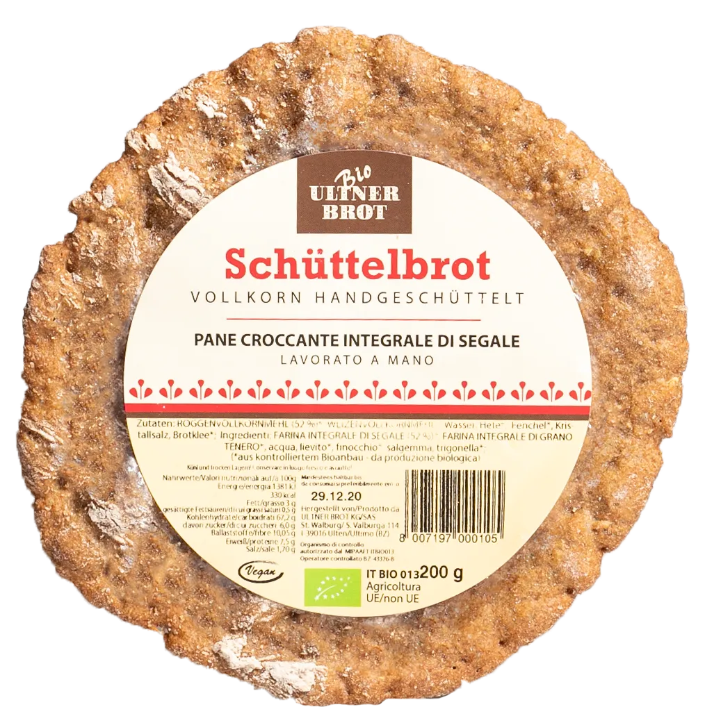 Schüttelbrot integrale di segale Bio