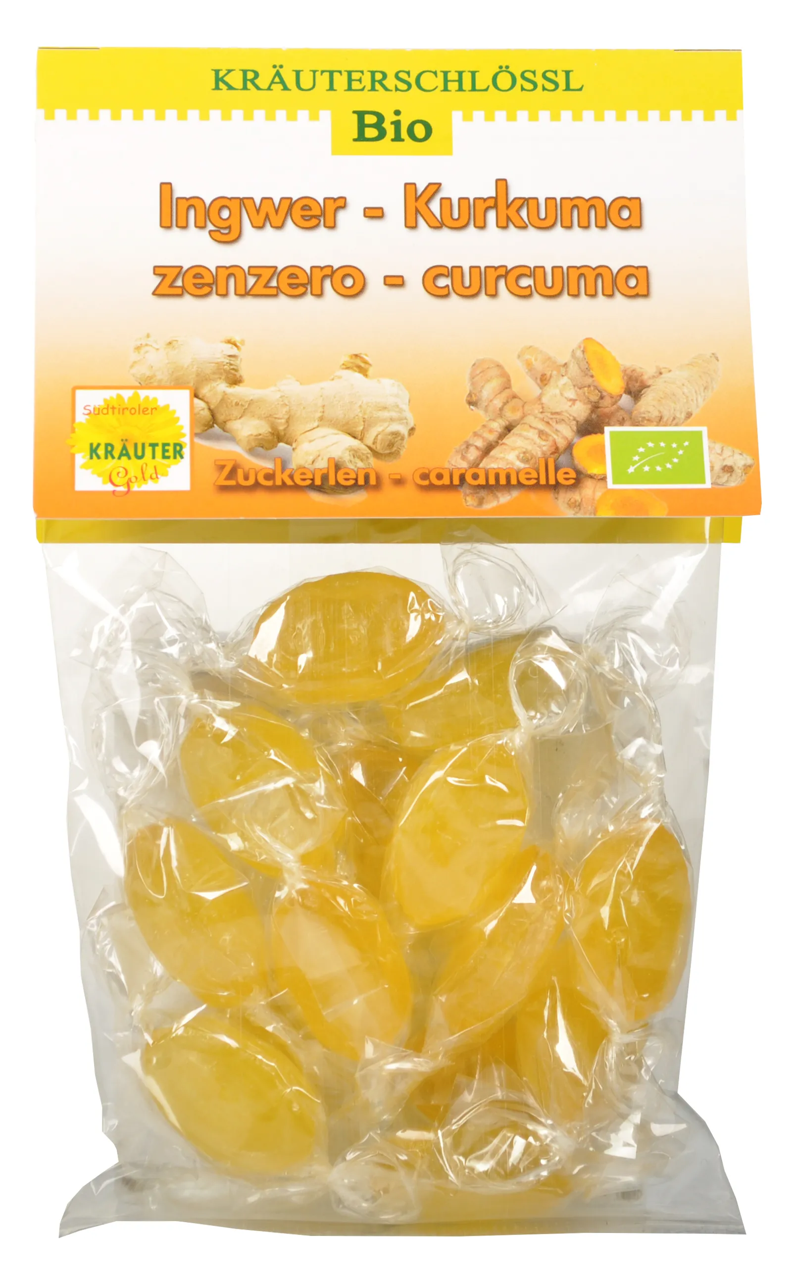 Caramelle con zenzero e curcuma Bio