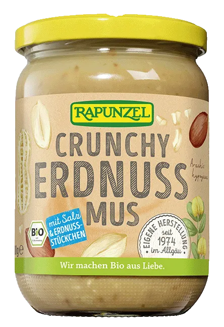 Crunchy Peanutbutter 500g Rapunzel BIO