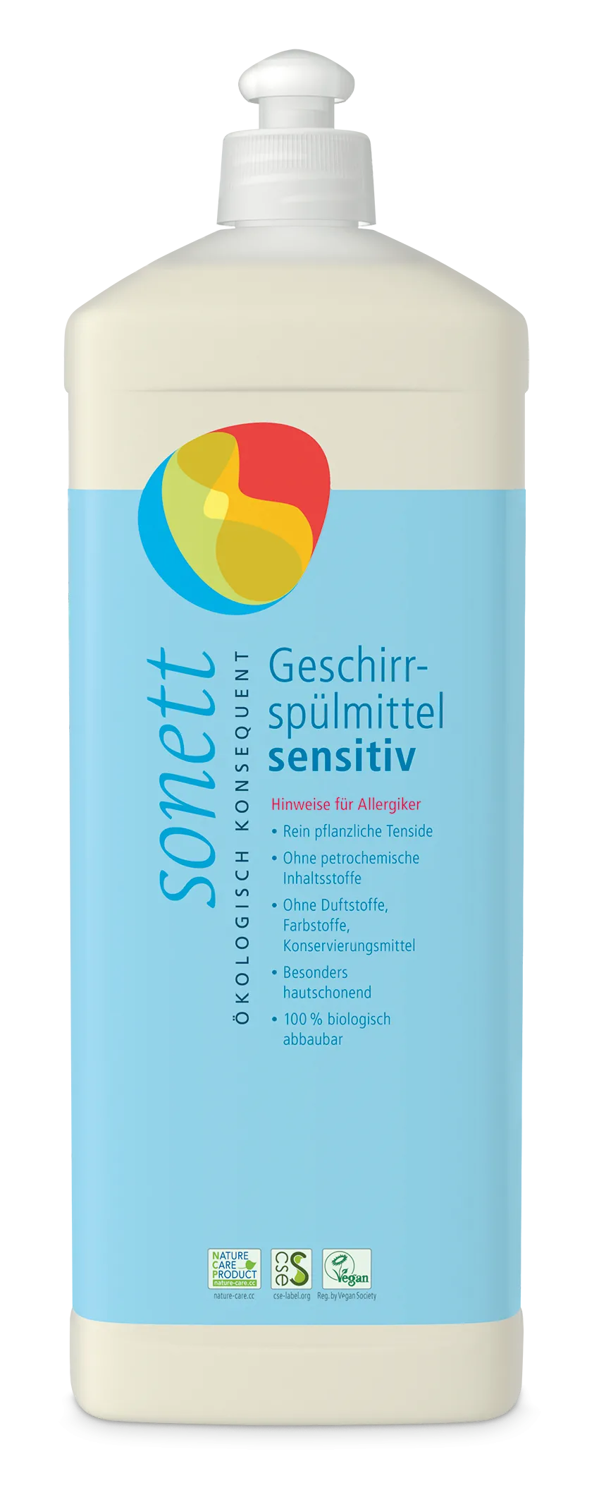 Geschirrspuelmittel sensitiv 1lt Sonett BIO