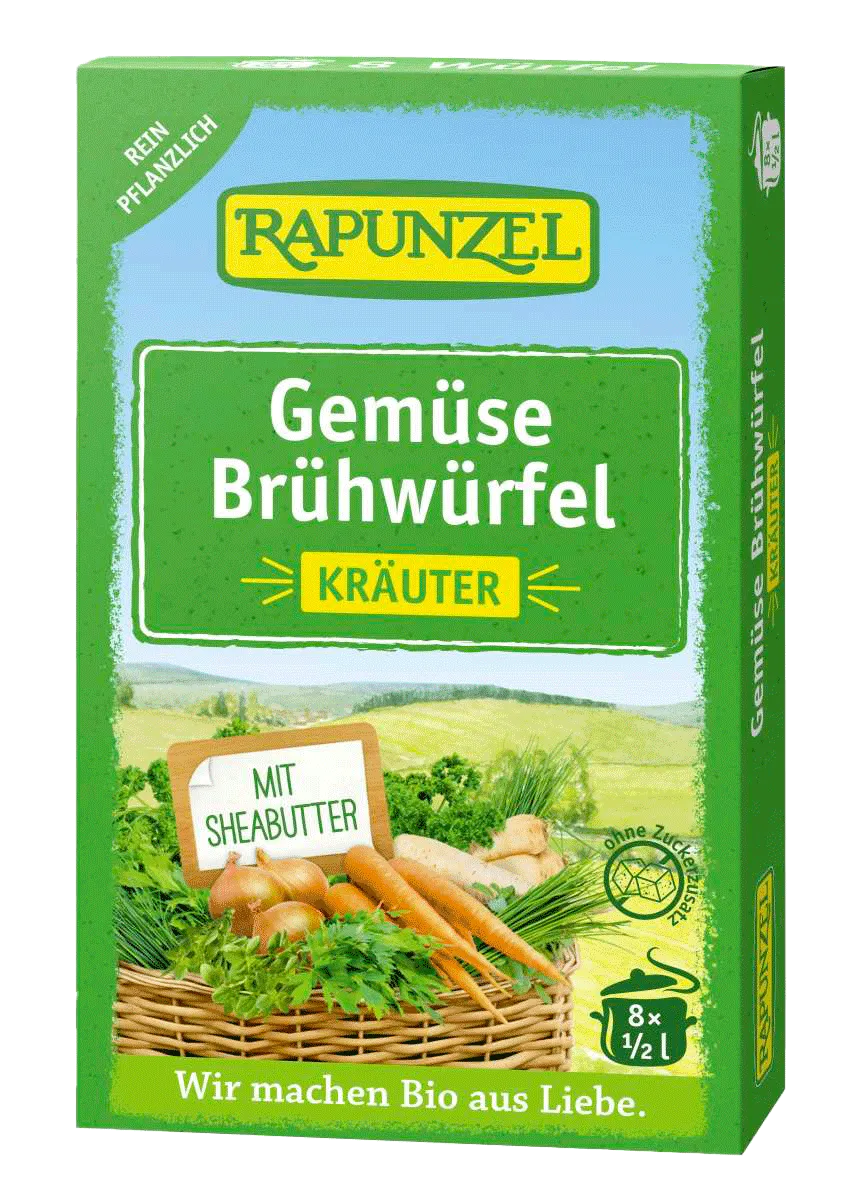 Bruehwuerfel Kraeuter 8Stk. Rapunzel BIO