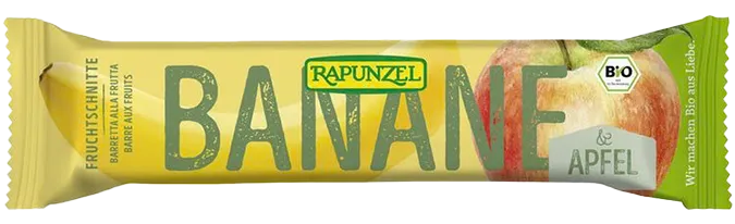 Fruchtschnitte Banane Apfel 40g Rapunzel BIO