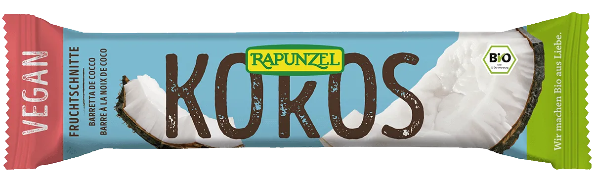 Fruchtschnitte Kokos 40g Rapunzel BIO