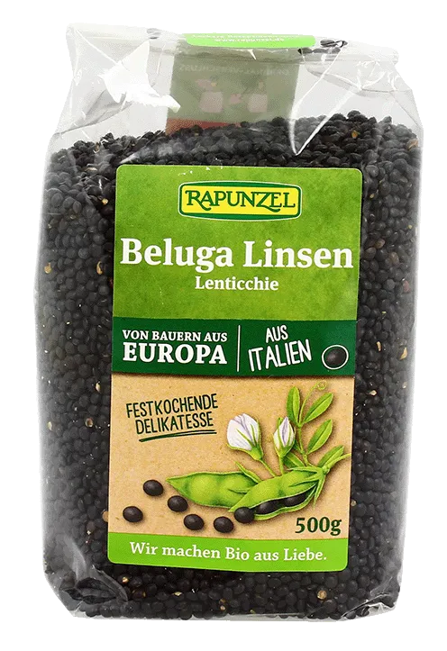 Beluga Linsen 500g Rapunzel BIO