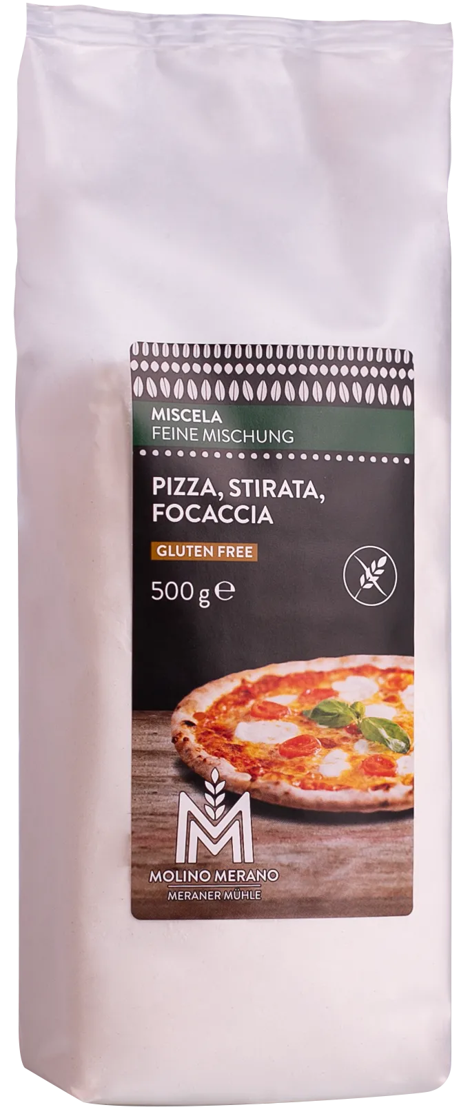 Miscela per pizza, stirata, focaccia senza glutine