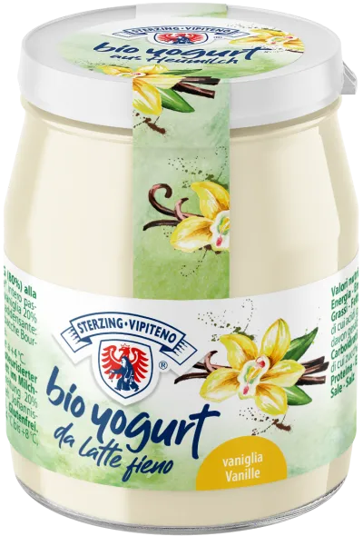 Vaniglia Yogurt intero da latte fieno Bio