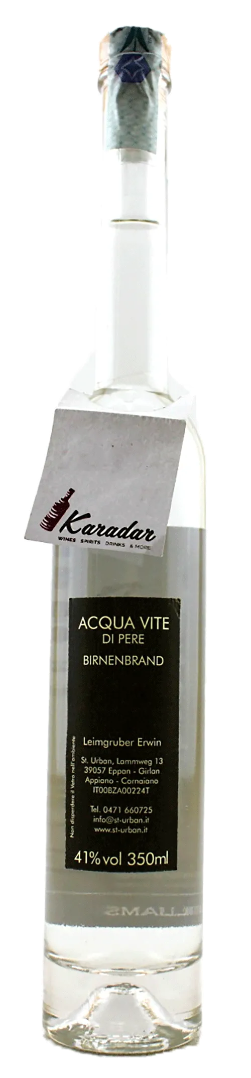 Acquavite di pere Williams