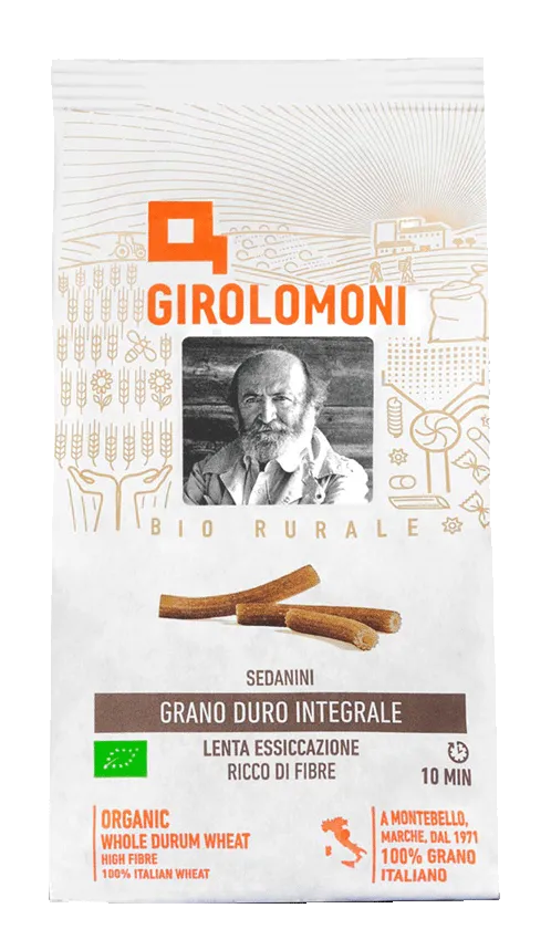 Sedanini di grano duro integrale 500g Girolomoni BIO