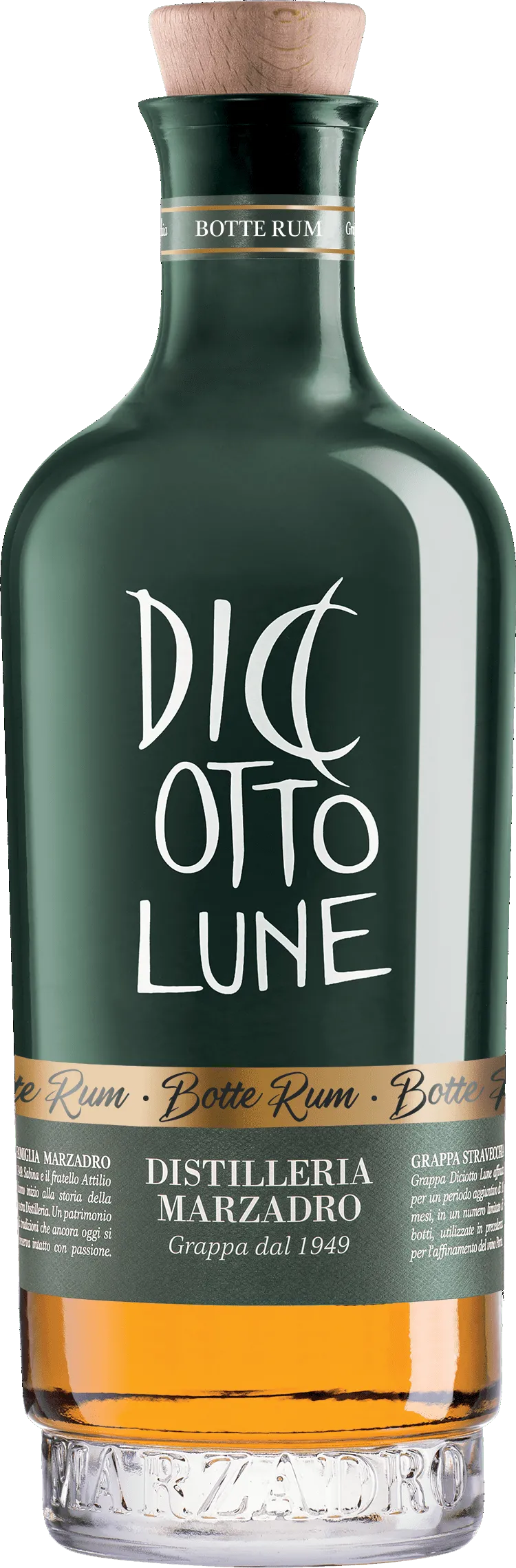 Grappa Le Diciotto Lune botte Rum Marzadro