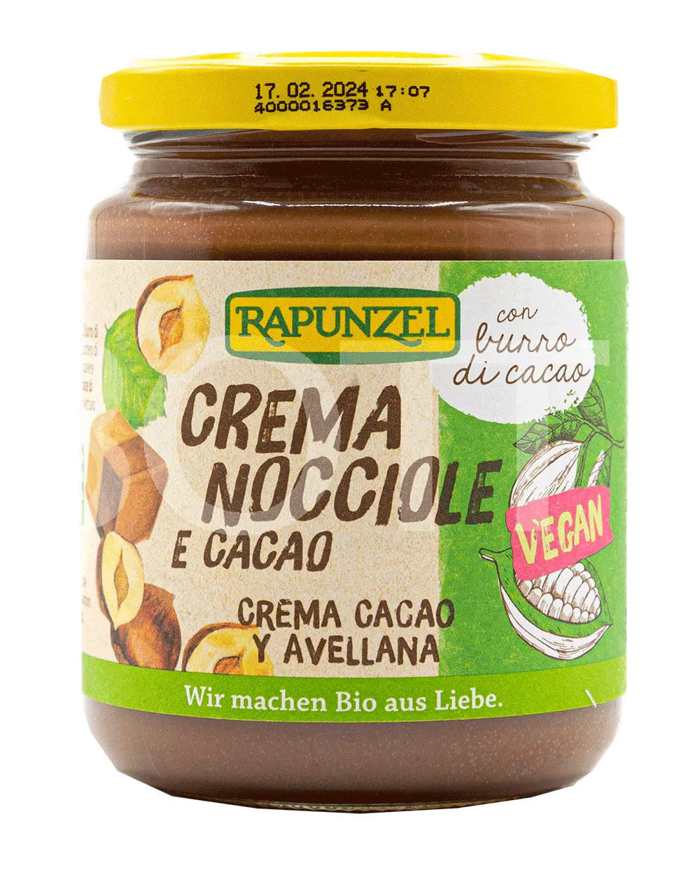 Crema al cioccolato Choco Zarb. 250g Rapunzel BIO