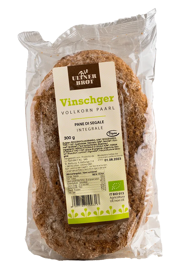 Pane integrale di segale "Vinschger Paarl" Bio