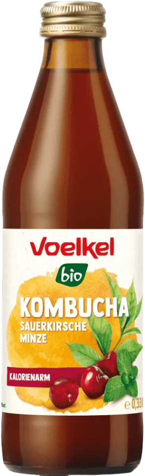 Kombucha Sauerkirsche & Minze Bio