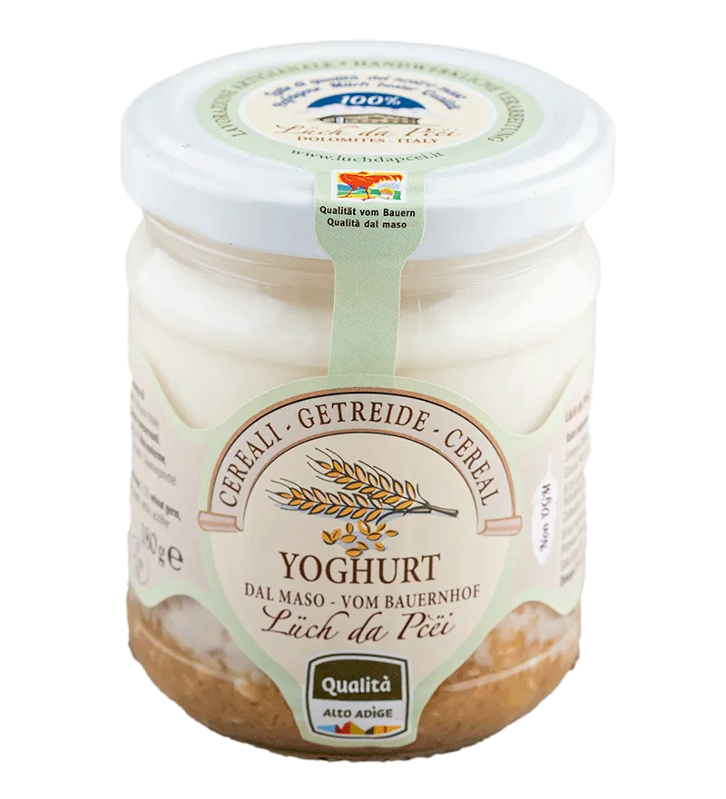 Getreide-Joghurt vom Bauernhof