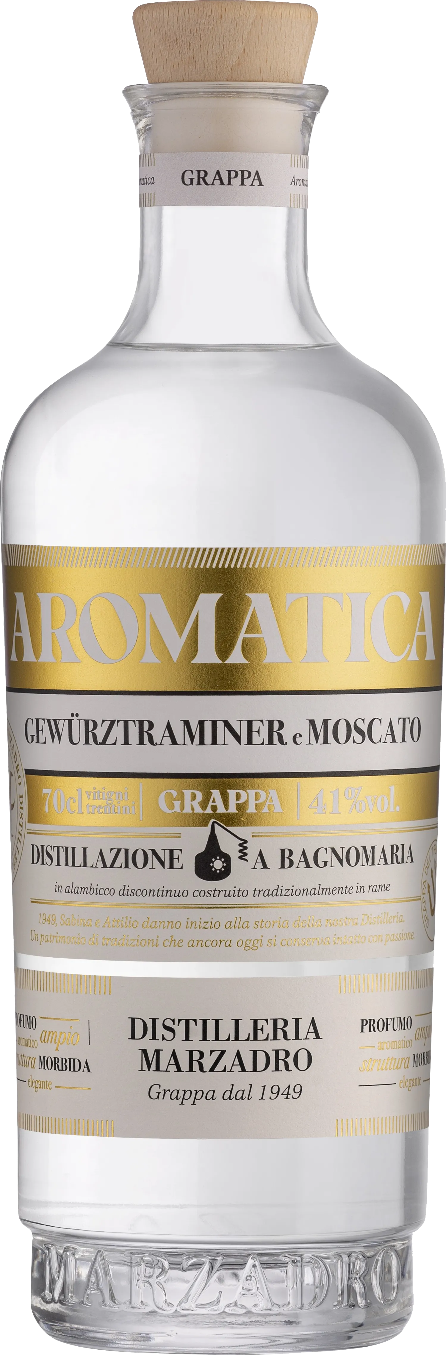 Grappa Aromatica ( Gewürztraminer, Moscato ) Marzadro