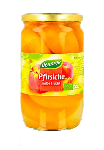 Pfirsiche halbe Frucht 680g/385g Dennree BIO