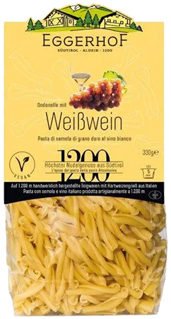 Pasta al vino Gewürztraminer