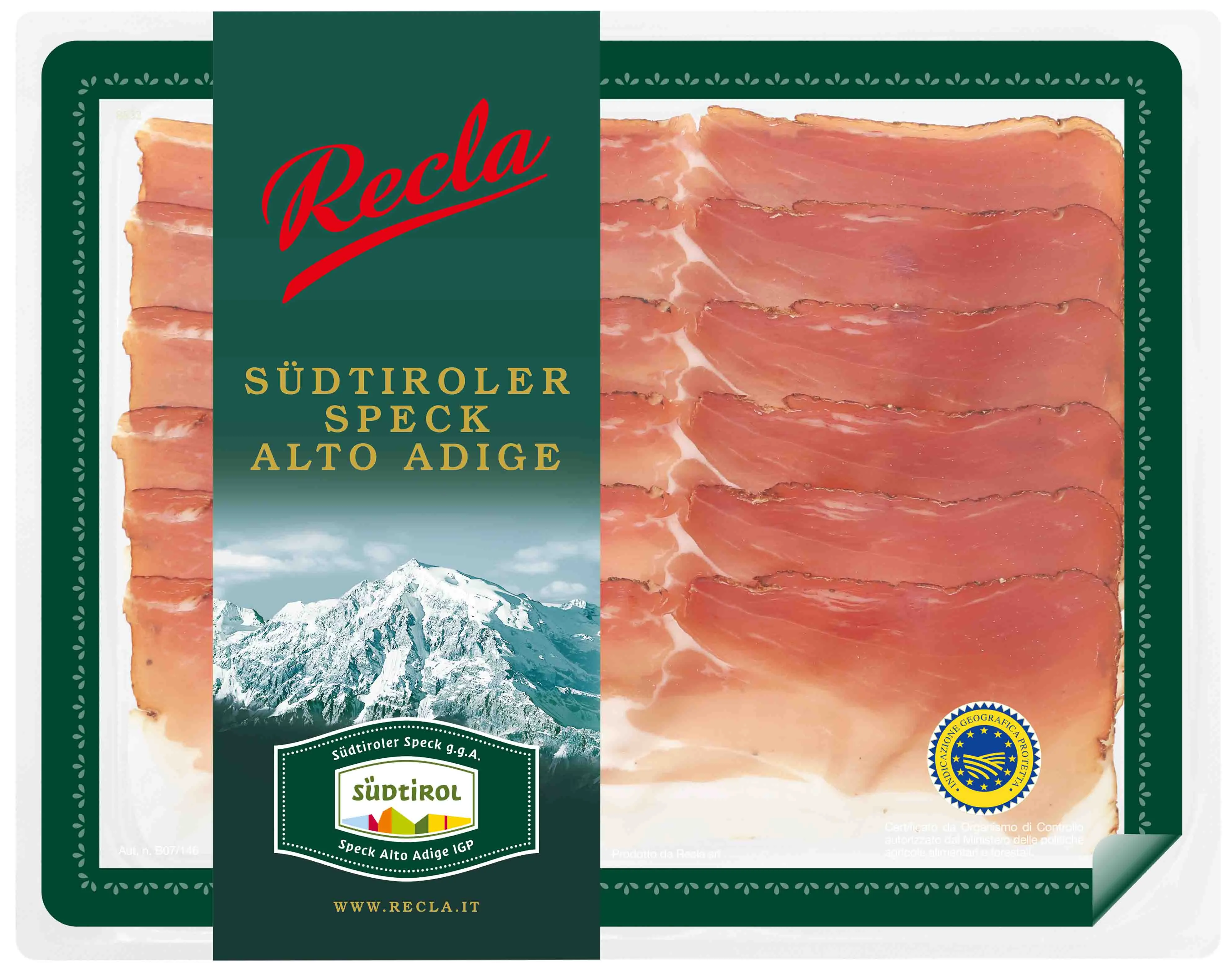 Speck Alto Adige IGP affettato 